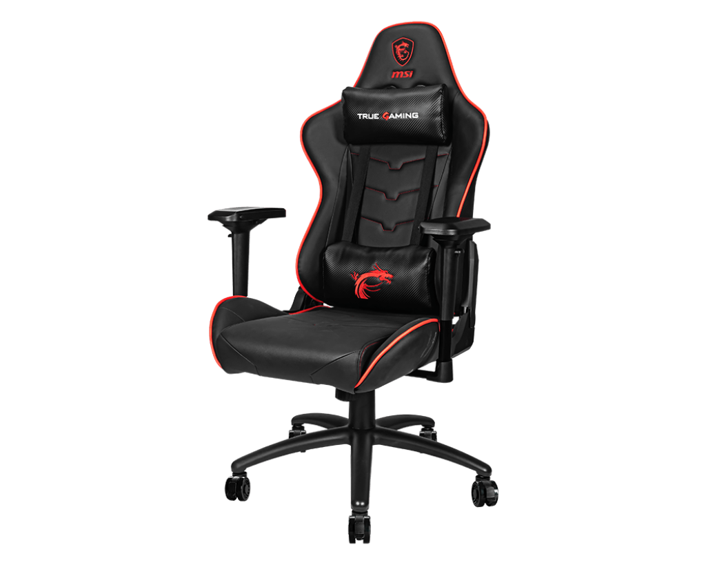 MSI MAG CH120 Gaming Chair is made of painted steel BLACK & RED