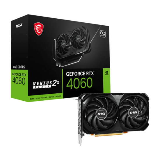 MSI GeForce RTX 4060 VENTUS 2X BLACK 8G OC