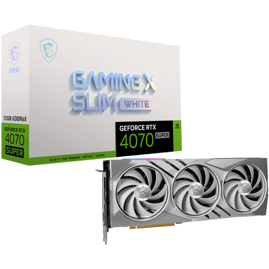 MSI GeForce RTX 4070 SUPER 12G GAMING X SLIM WHITE