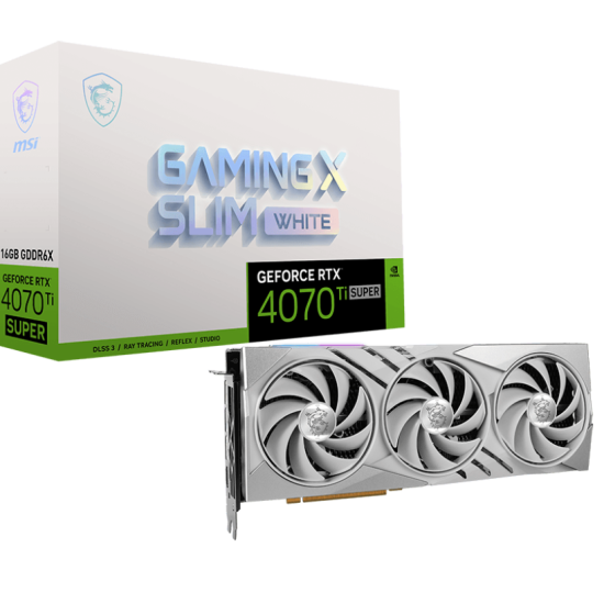 MSI GeForce RTX 4070 Ti SUPER 16G GAMING X SLIM WHITE